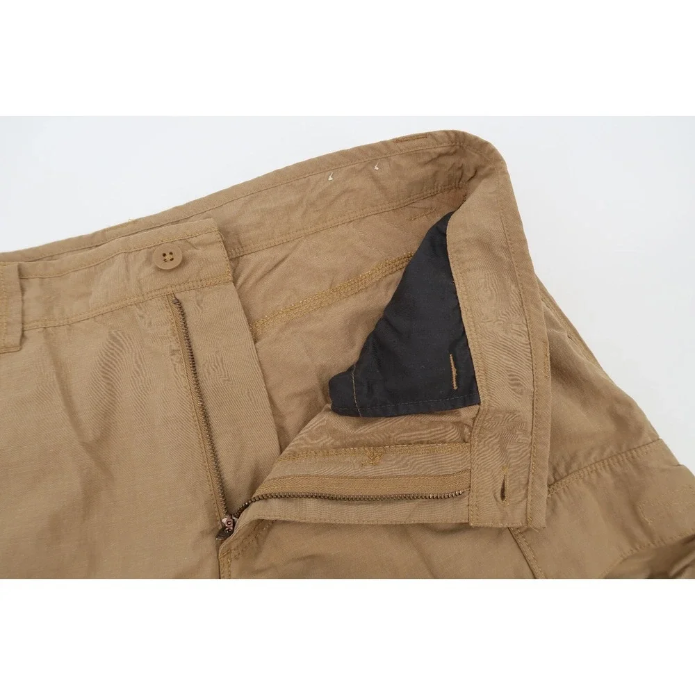 The North Face Mens 36 Convertible Paramount Peak Zip Off‎ Cargo Pants Tan Brown